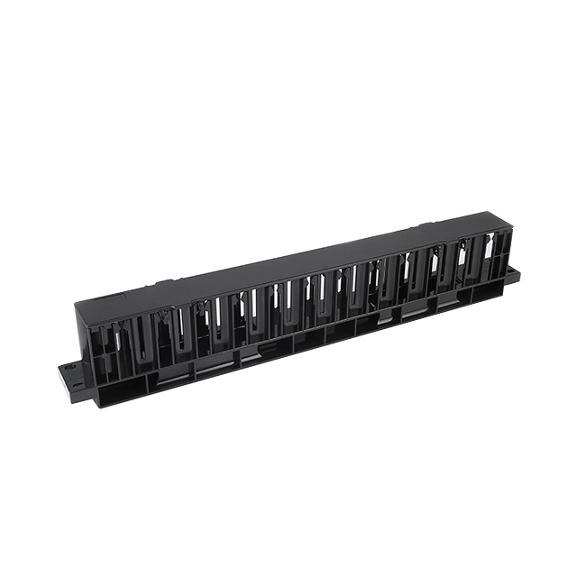 19''1u 12 Port -Kabelmanagement Kunststoff