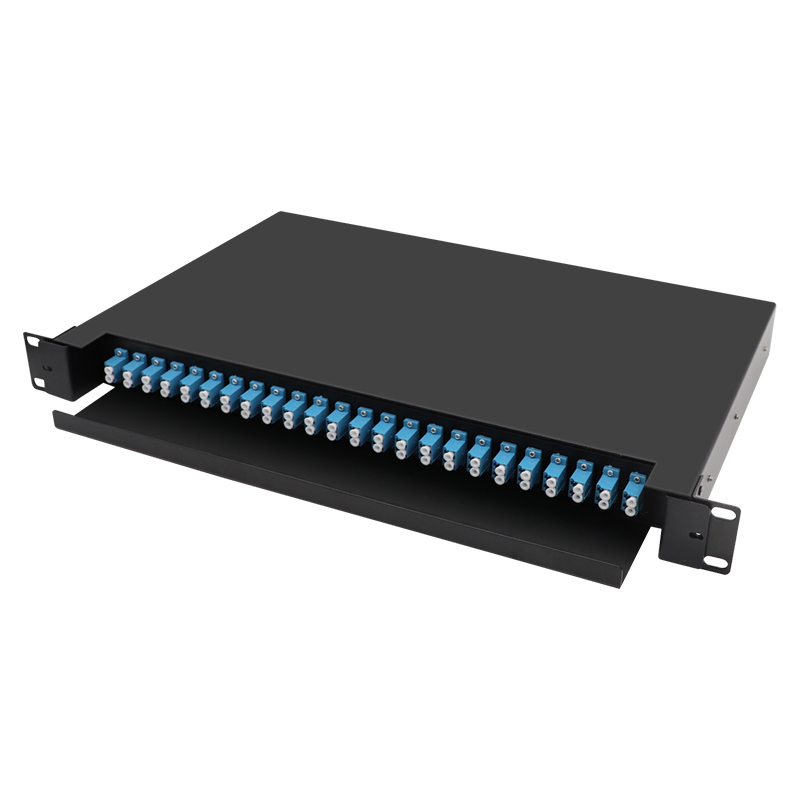 24 Port 48 Cores LC UPC Duplex Patch Panel Schiebetyp Schiebetyp