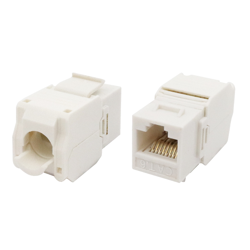Cat6 ohne abgeschirmtes 180 -Grad -Toolless Keystone Jack