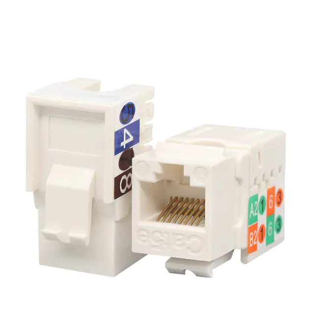 Was sind die Vorteile des 90-Grad-Designs des CAT5E UTP 90 Grad Punch Down Keystone Jack?